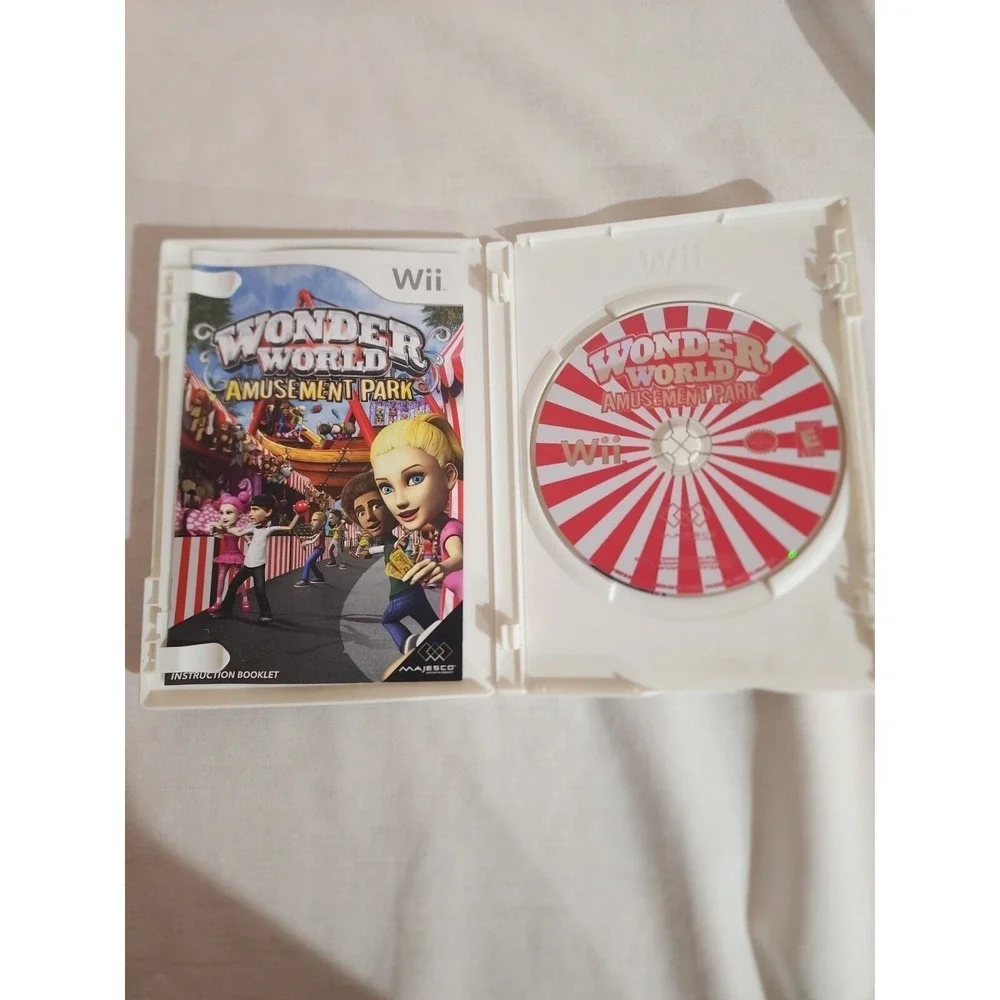 WONDER WORLD AMUSEMENT PARK game - Nintendo Wii Complete With Manual CIB‎